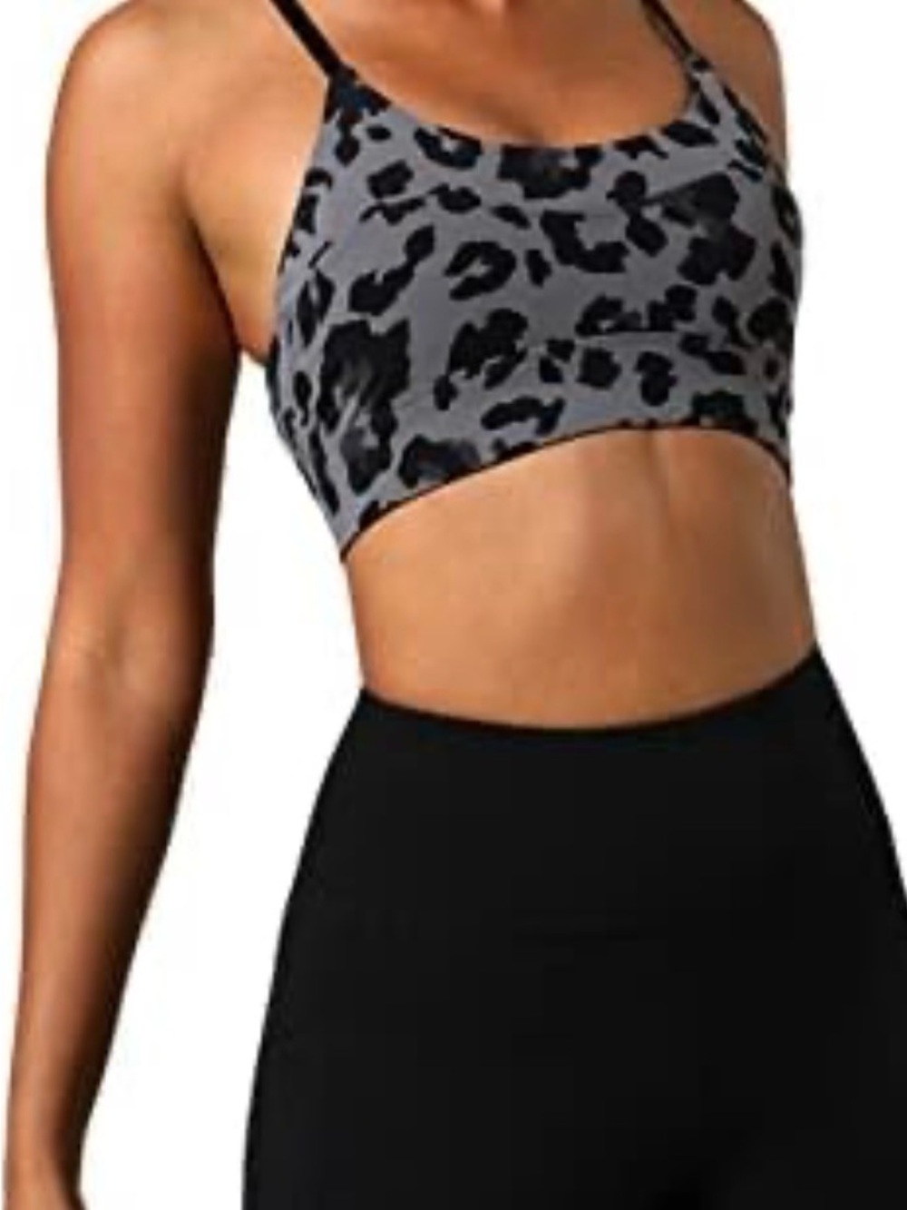 ProFit Black Seamless Sports Bra - Convertible Straps
